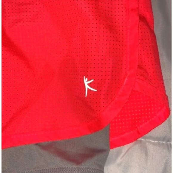 Danskin Now Semi-Fitted Glow Orange Athletic Shorts L - Picture 3 of 7